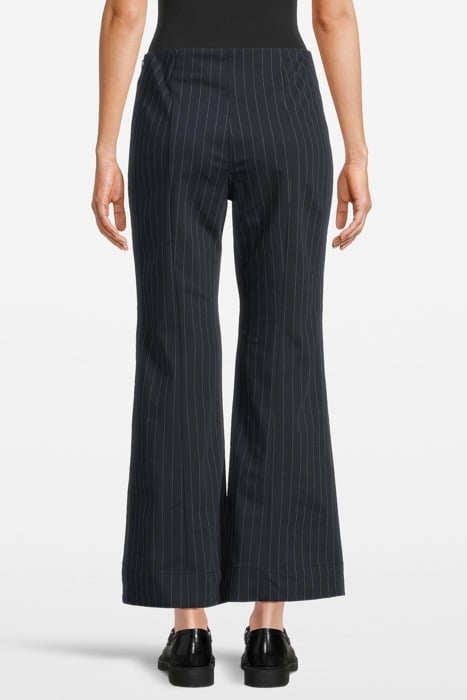 STRETCH STRIPE CROPPED PANTS SKY CAPTAIN 2