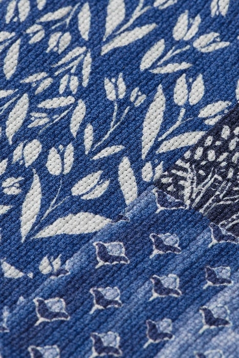 BASKET WEAVE SHORT-SLEEVED CAMP SHIRT COMBO A 7