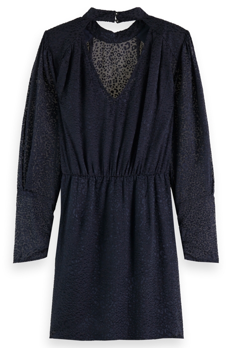 MOCK NECK MINI DRESS WITH OPEN BACK DETAIL NIGHT 5