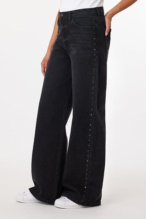 THE DAZE HIGHEST RISE WIDE LEG MIDNIGHT CHAOS 3