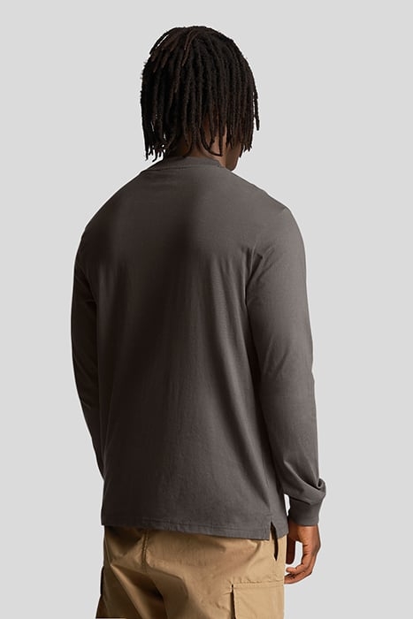 RELAXED LONG SLEEVE T-SHIRT GUNMETAL 2
