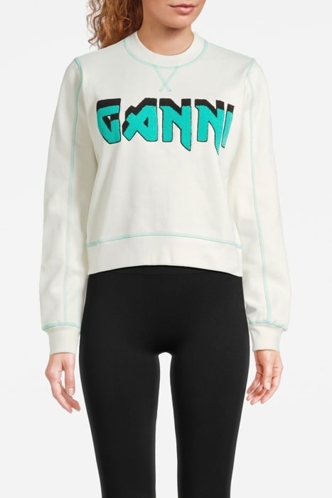 ISOLI GANNI ROCK SWEATSHIRT EGRET 1