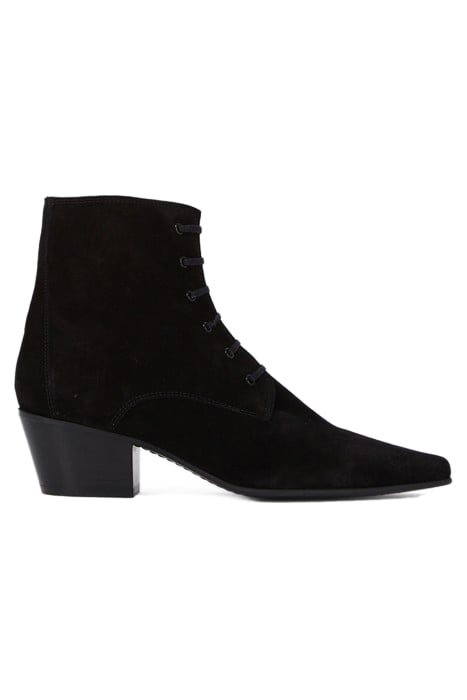 BOTTINES EN CUIR SUEDE BLACK 1