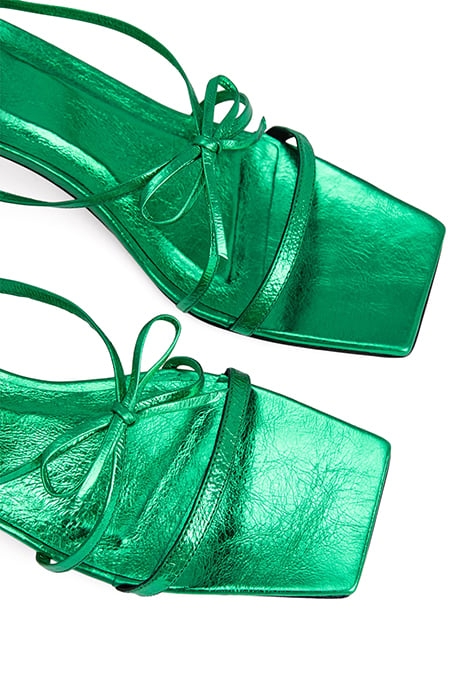 JUNE CLOVER GREEN METALLIC LEATHER 5