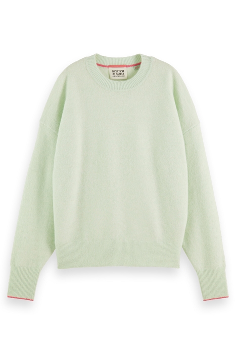 FUZZY CREW NECK PULLOVER LIGHT MINT 4