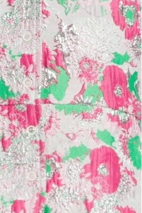 3D JACQUARD BUTTON DOWN MINI DRESS SUGAR PLUM 5