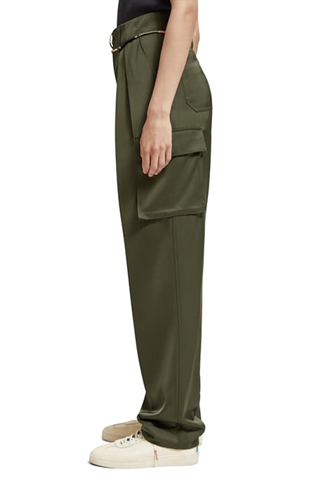 FAYE - HIGH RISE RELAXED TAPERED LEG PAPER BAG UTILITY PANT 6