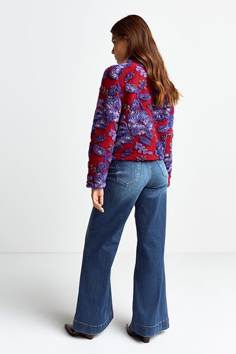 BOUCLÉ JACKET RUBY RED 2