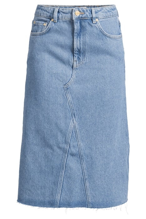 HEAVY DENIM MIDI SKIRT LIGHT BLUE STONE 3
