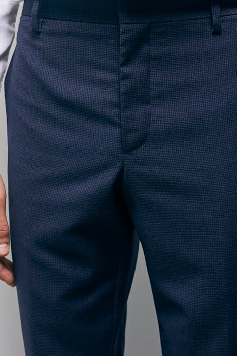 PANTALON COSTUME MOTIF MICRO PIED DE POULE NAVY 4