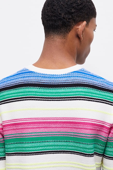 PULL COL ROND AVEC DEGRADE DE COULEURS MULTICOLOR 6