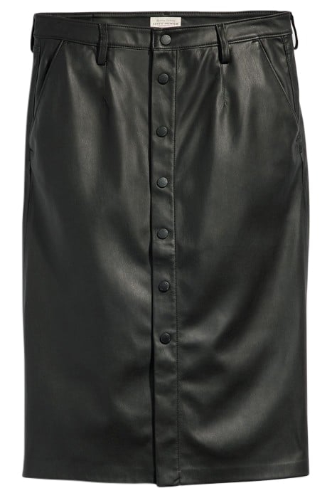 FAUX LEATHER SKIRT BLACK 3