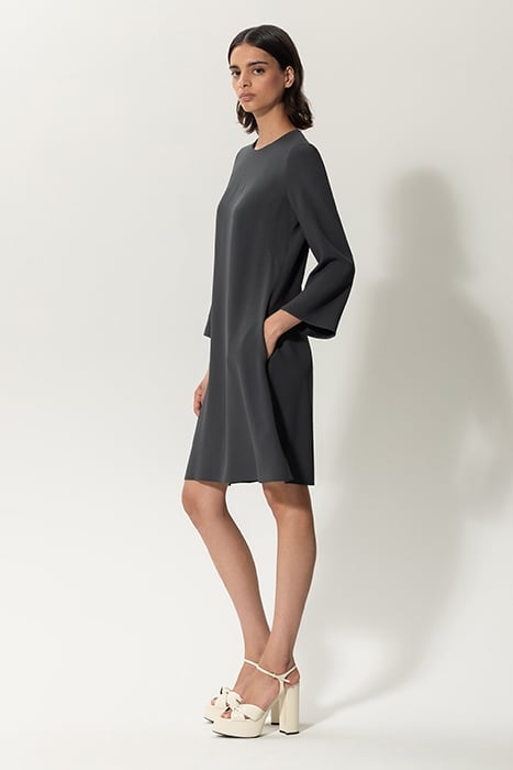 MINI DRESS WITH ¾ SLEEVES ANTHRACITE 4