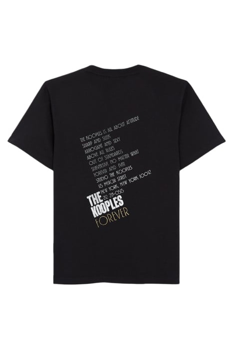 T-SHIRT MC TIGER BRODERIE BLACK-ANTIC GOLD 4