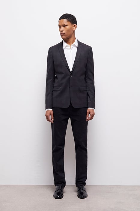 VESTE COSTUME PDG COL CRANTE BLACK 2