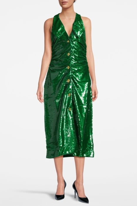 SEQUINS MAXI DRESS KELLY GREEN 1