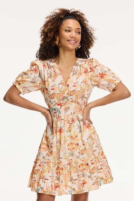 LADIES JAEL DRESS FRUITY BLUES ORANGE FRUITY BLUES 1