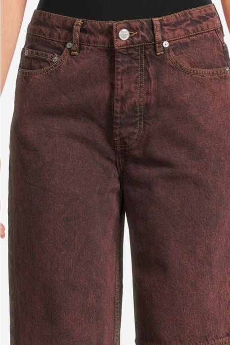 OVERDYED BLEACH DENIM IZEY SHAVED CHOCOLATE 4