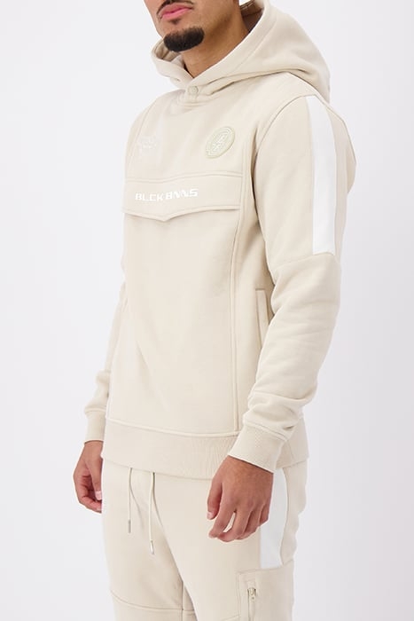 ANORAK STRIPE HOODIE SAND 4