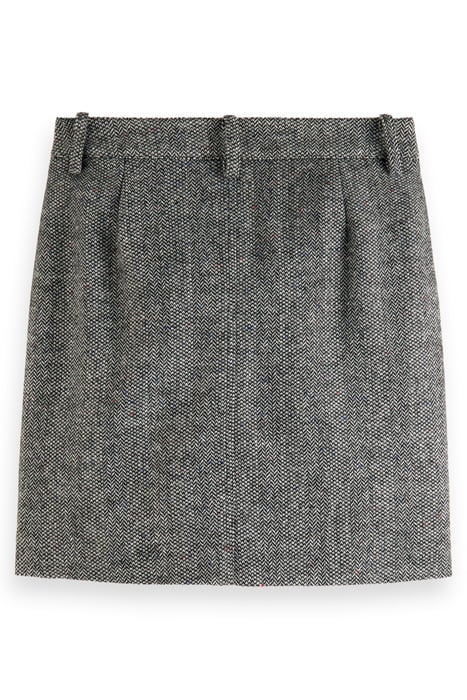 HERRINGBONE HIGH RISE MINI SKIRT HERRINGBONE TWEED 5