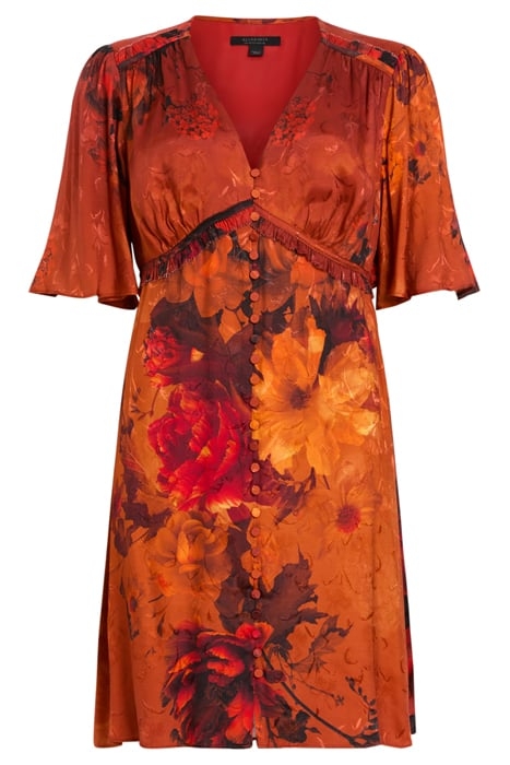 TIAN DRESS ADELA BURNT ORANGE 4