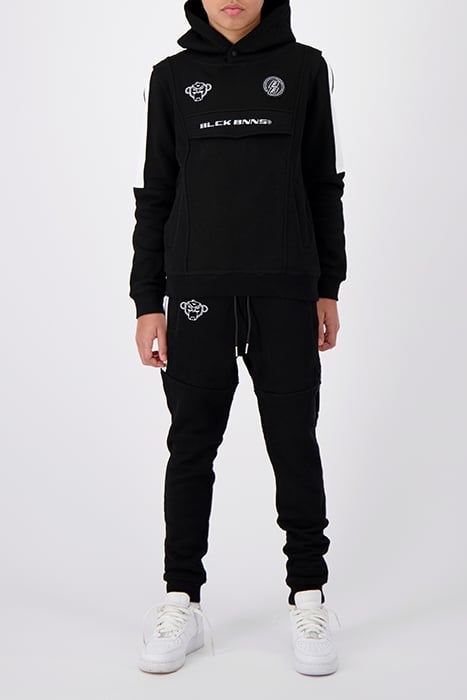 ANORAK STRIPE HOODIE BLACK 2