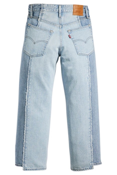 BAGGY FLARED JEANS BLUE 4