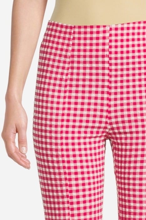 STRETCH SEERSUCKER CROPPED PANTS LOVE POTION 4