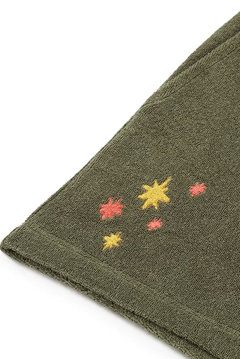 GIRLS FES JUMPSUIT TOWELING FOREST GREEN 3