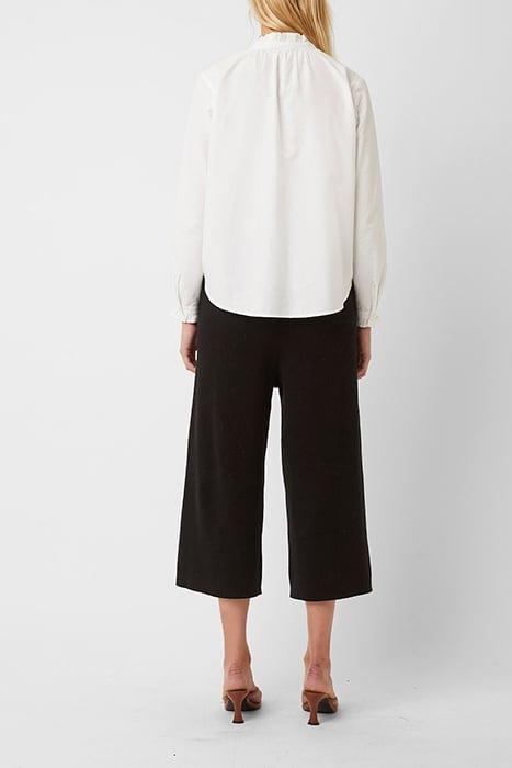 CHAMBRAY OXFORD LS BLOUSE WHITE 2