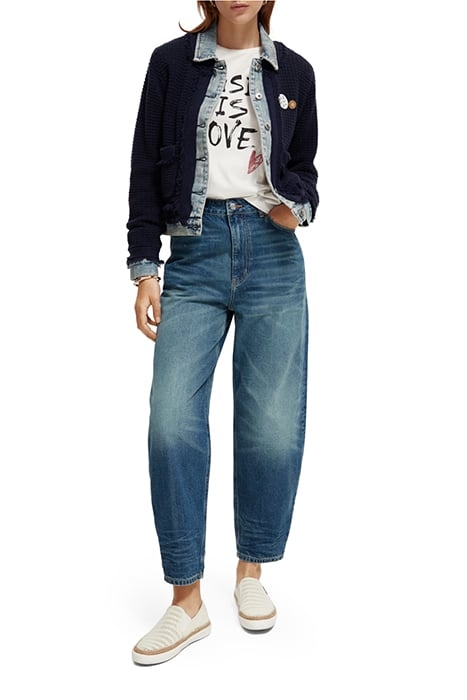 DENIM TWEED MIX BLAZER JACKET NIGHT 7