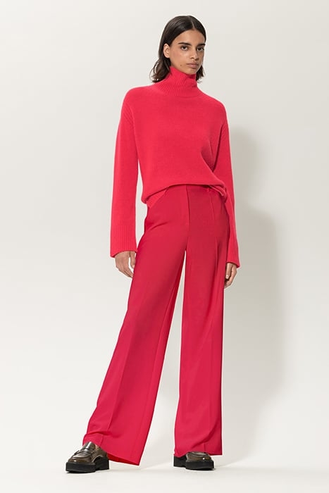 WIDELEG CRÊPE PANTS BRIGHT RED 1