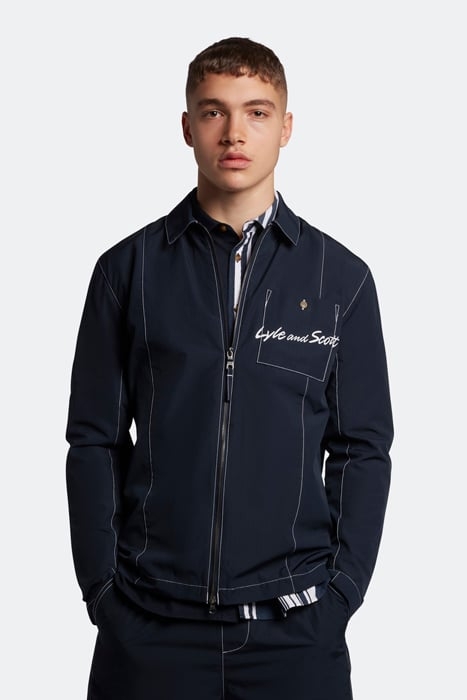 PANELLED OVERSHIRT DARK NAVY 1