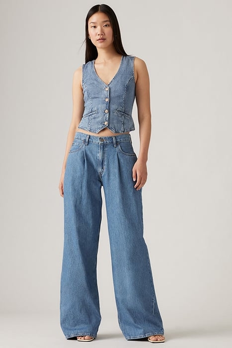 BAGGY FLARED JEANS BLUE 1