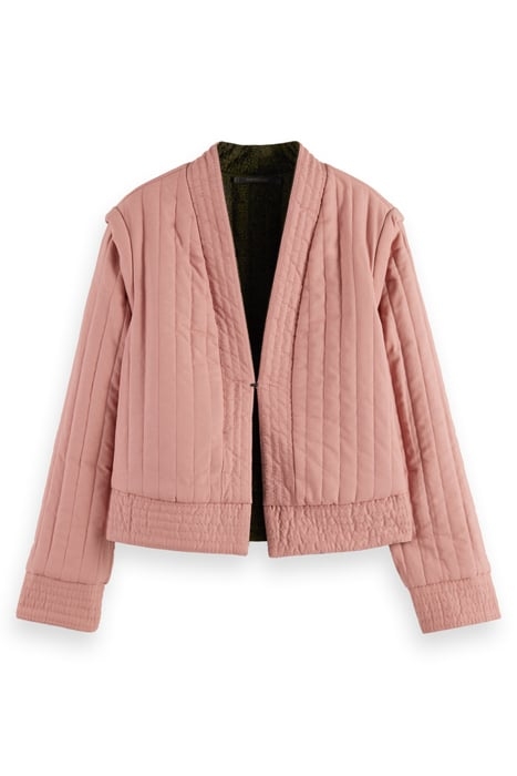 QUILTED REVERSIBLE JACKET LEOPARD SPOT GREEN 6