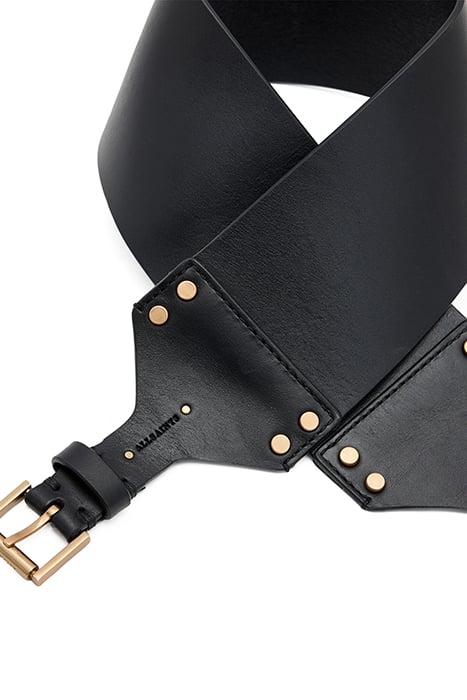 EDEN WAIST BELT BLACK/WARM BRASS 4