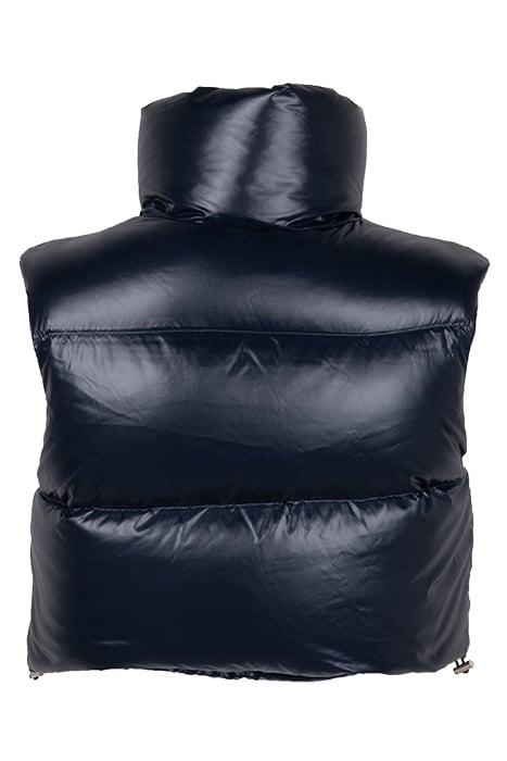 CROPPED PUFFER VEST NIGHT BLUE 2