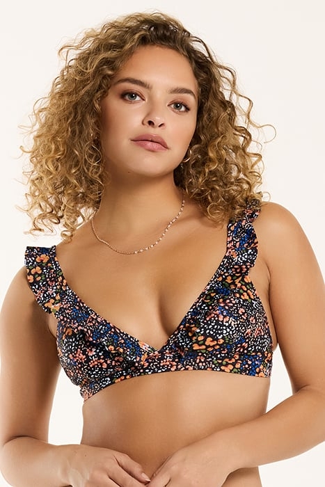 LADIES BOBBY BIKINI SET SPOTTED FLOWER BLACK SPOTTED FLOWER 5