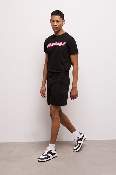 SHORT EN COTON NOIR BLACK 4