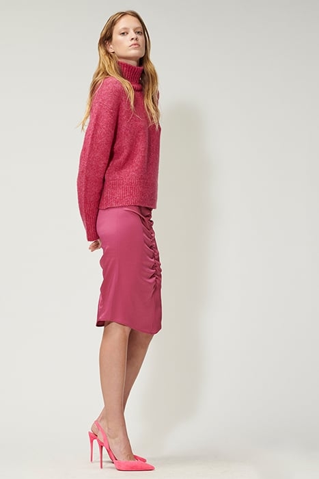 SKIRT WITH RUFFLES FLASHY PINK 4