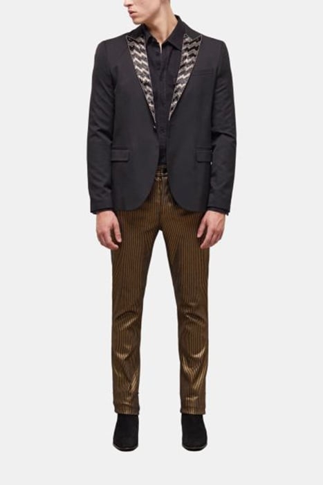 VESTE BRODEE A REVERS BLACK 2