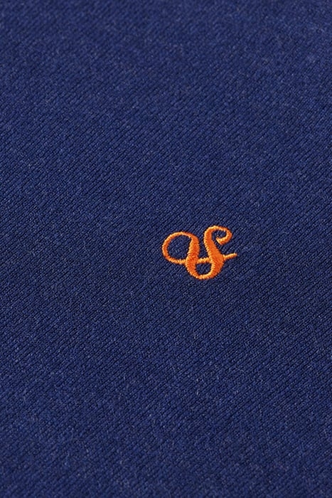 REGULAR FIT ESSENTIALS CREW IN ECO VERO DENIM BLUE 7