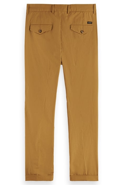 BLAKE - REGULAR SLIM-FIT PLEATED STRETCH-POPLIN CHINO MOON S 5
