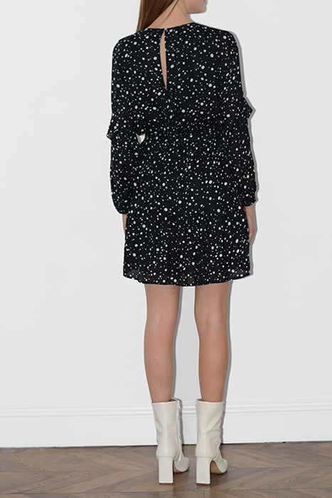 CHRISTMAS POLKA LS RND NK DRS BLACK 2