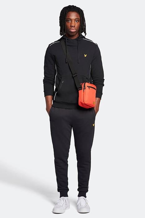 HOODIE WITH CONTRAST PIPING TRUE BLACK 3