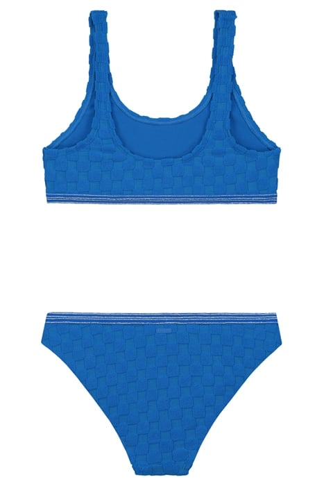 GIRLS RUBY BIKINI SET CHECK STRUCTURE ELECTRIC BLUE CHECK 2