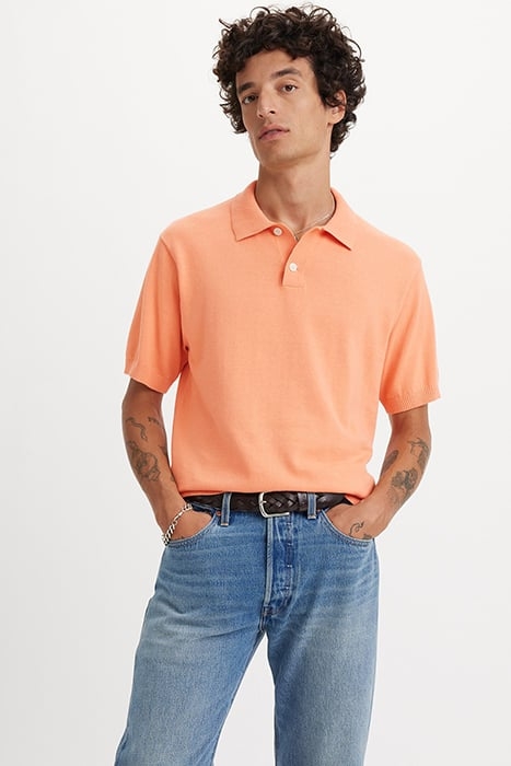 SWEATER POLO SHIRT ORANGE 4