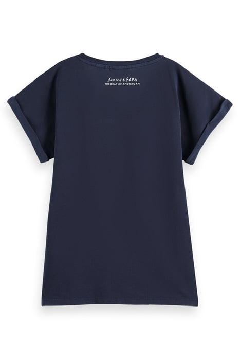 GRAPHIC PRINT T-SHIRT WASHED NAVY 5