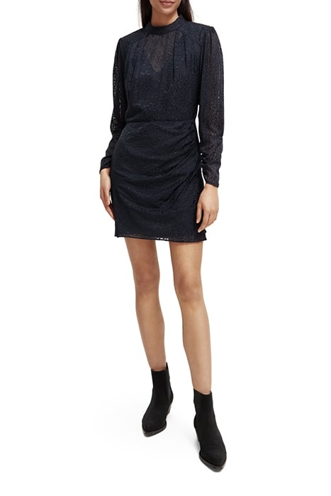 MOCK NECK MINI DRESS WITH OPEN BACK DETAIL NIGHT 2