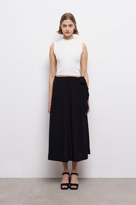 JUPE LONGUE NOUEE BLACK 1